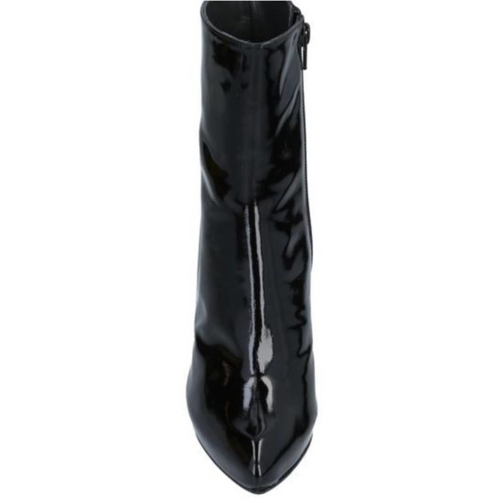 Stuart Weitzman Patent Leather Black Ankle Boots Size 40 - Picture 6 of 11